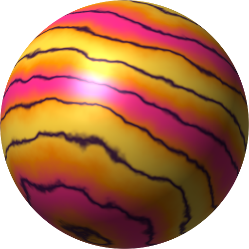 Sunset bowling ball